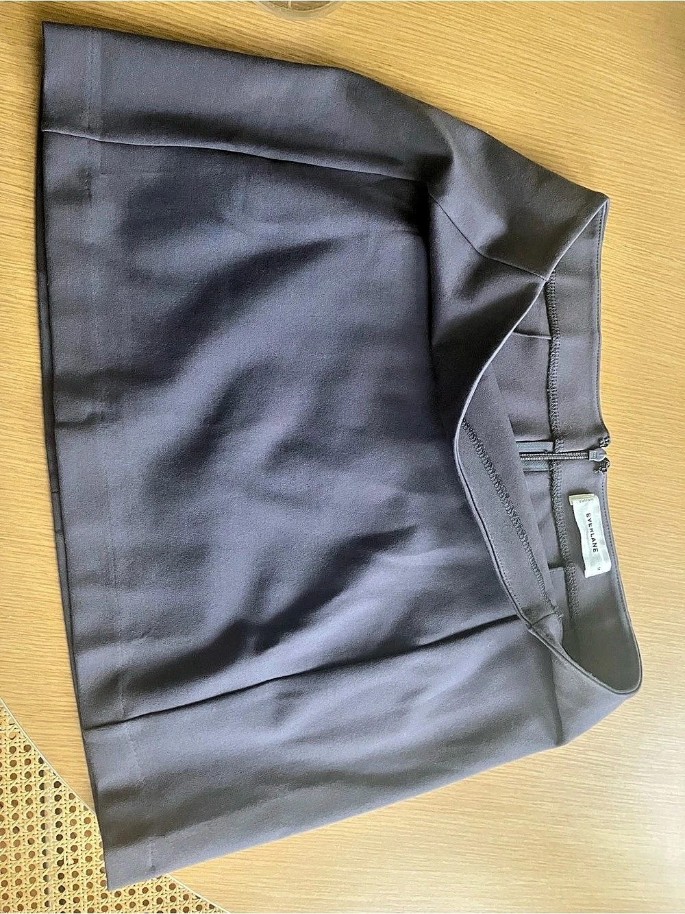 Everlane Ponte Mini Skirt in Graphite
